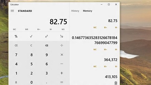 what's new in calculator in windows 10