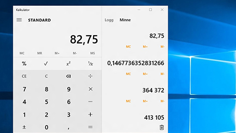 hva er nytt i kalkulator i windows 10