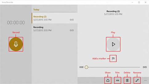 Voice Recording App Windows 10